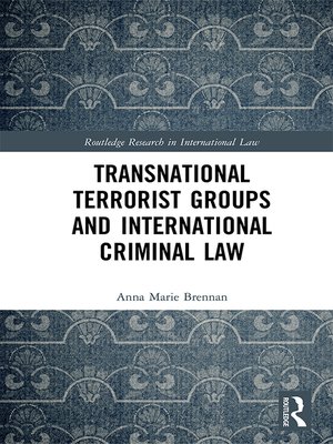 cover image of Transnational Terrorist Groups and International Criminal Law